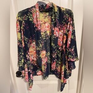 Status Floral Kimono Cardigan NWOT Stitch Fix. 1X